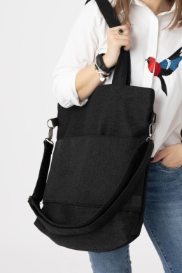 Torba shopper czarna MAXI