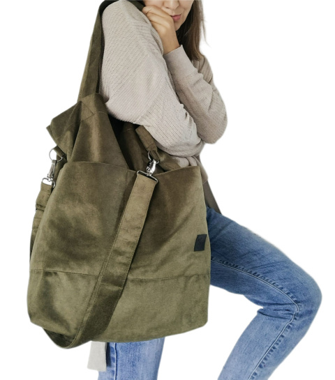 Torba shopper khaki MAXI Torba shopper khaki MAXI