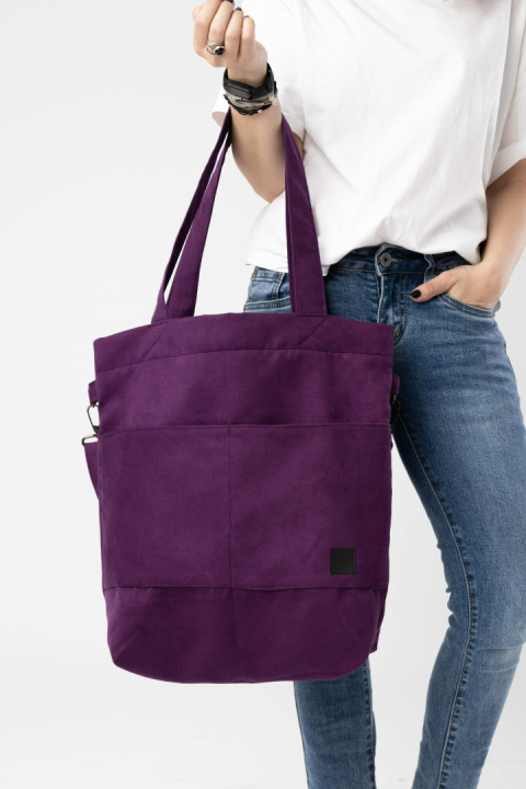 Torba shopper fioletowa MAXI Torba shopper fioletowa MAXI
