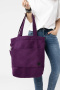 Torba shopper fioletowa MAXI FOLK