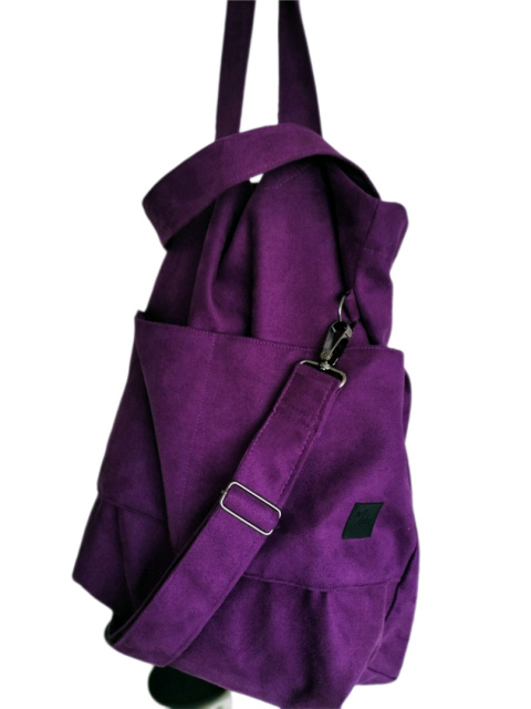 Torba shopper fioletowa MAXI Torba shopper fioletowa MAXI