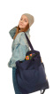 Torba shopper granat MAXI FOLK