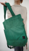 Torba shopper butelkowy sztruks MAXI