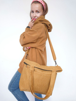 Torba shopper miodowa MIDI FOLK