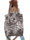 Torba shopper beżowa pantera MAXI