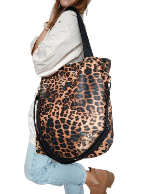 Torba shopper ruda pantera MAXI