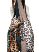 Torba shopper ruda pantera MAXI