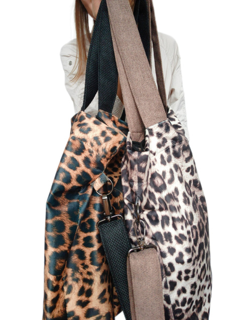 Torba shopper ruda pantera MAXI