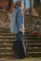 Torba shopper czarna MAXI FOLK