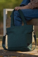 Torba shopper butelkowa zieleń MIDI FOLK
