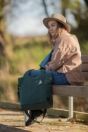 Torba shopper butelkowa zieleń MIDI