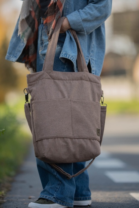 Torba shopper cappuccino MAXI FOLK