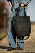 Torba shopper czarna MAXI