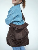 Torba shopper czekoladowa MAXI