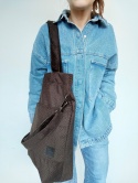 Torba shopper czekoladowa MAXI
