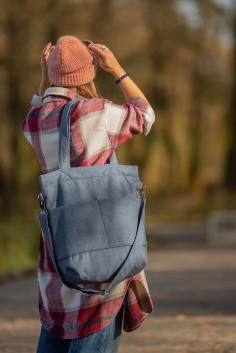 Torba shopper denim MAXI FOLK