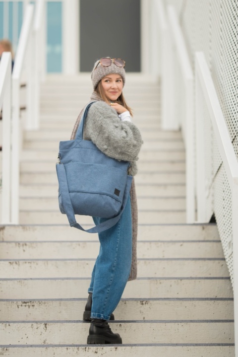 Torba shopper denim MAXI