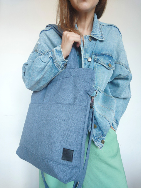 Torba shopper denim MIDI Torba shopper denim MIDI