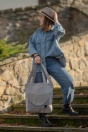 Torba Pocket Bag szara pepitka