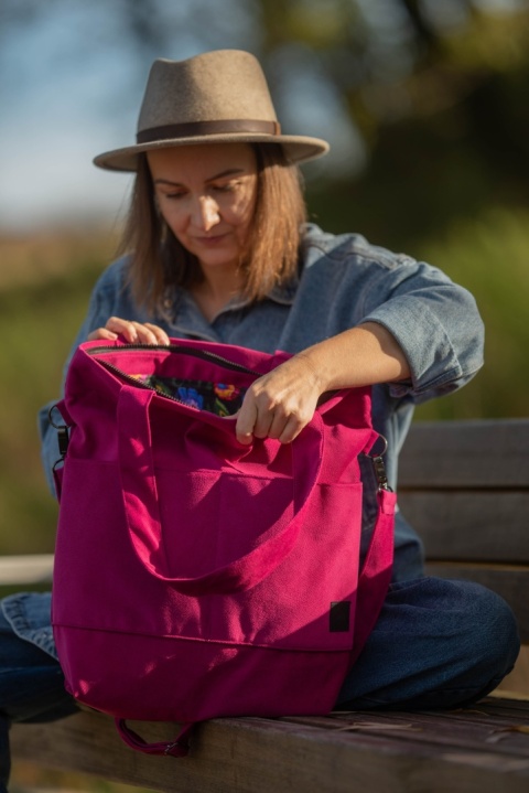 Torba shopper fuksja MAXI FOLK
