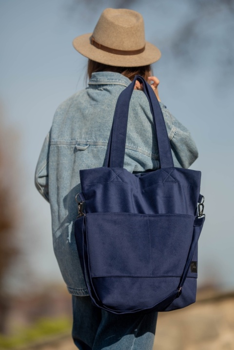 Torba shopper granat MAXI FOLK