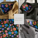 Torba shopper granat MAXI FOLK