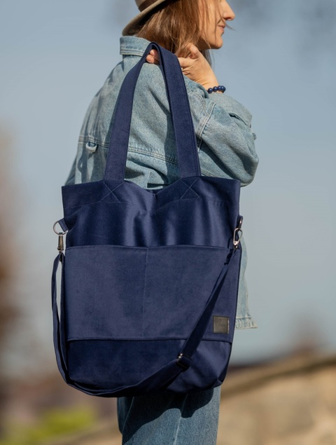 Torba shopper granat MAXI