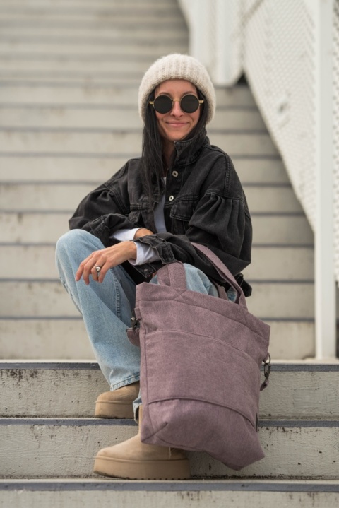 Torba shopper wrzos MAXI