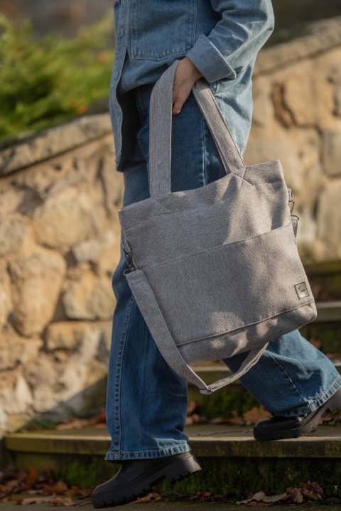 Torba shopper szara MIDI