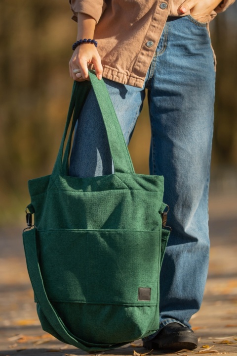 Torba shopper zielona trawa MAXI