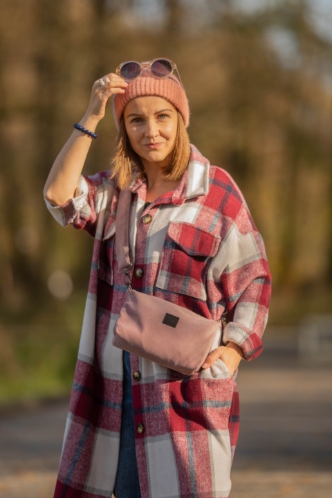 Torebka listonoszka brudny róż MINI