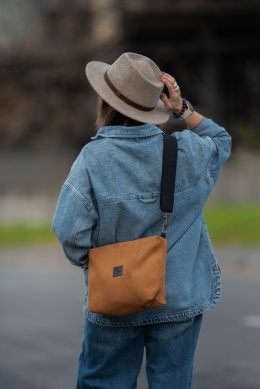 Torebka listonoszka rdzawa midi