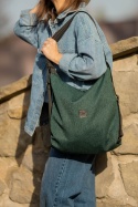 Torebko-plecak EasyBAG butelkowa zieleń