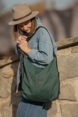 Torebko-plecak EasyBAG butelkowa zieleń
