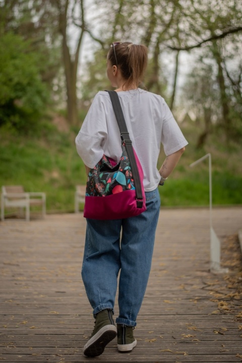 Torebko-plecak EasyBAG pink jungle