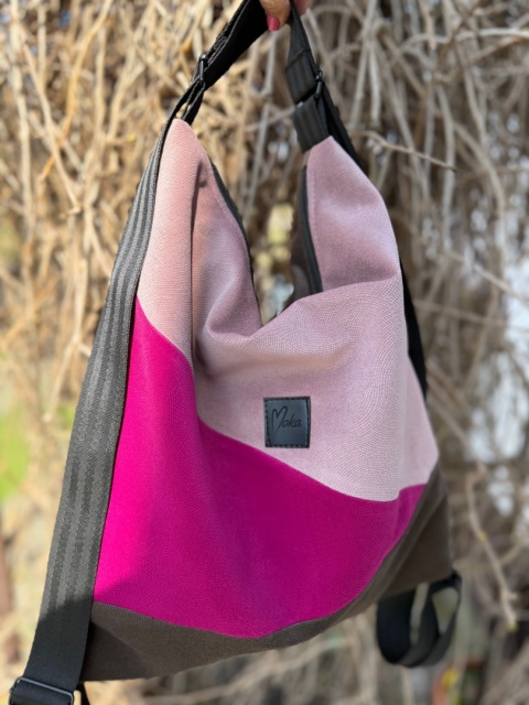 Torebko-plecak EasyBAG malinowa czekolada