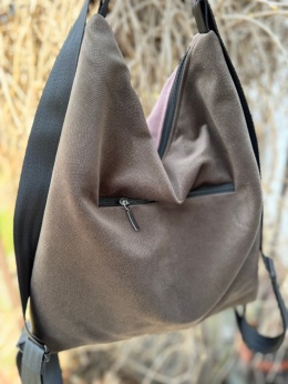 Torebko-plecak EasyBAG malinowa czekolada